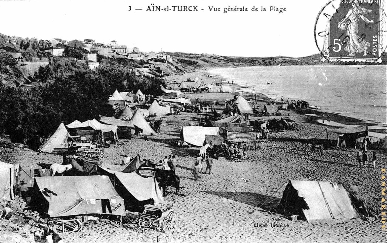 Ain-El-Turck - Plage - Vue Generale - 1910.JPG